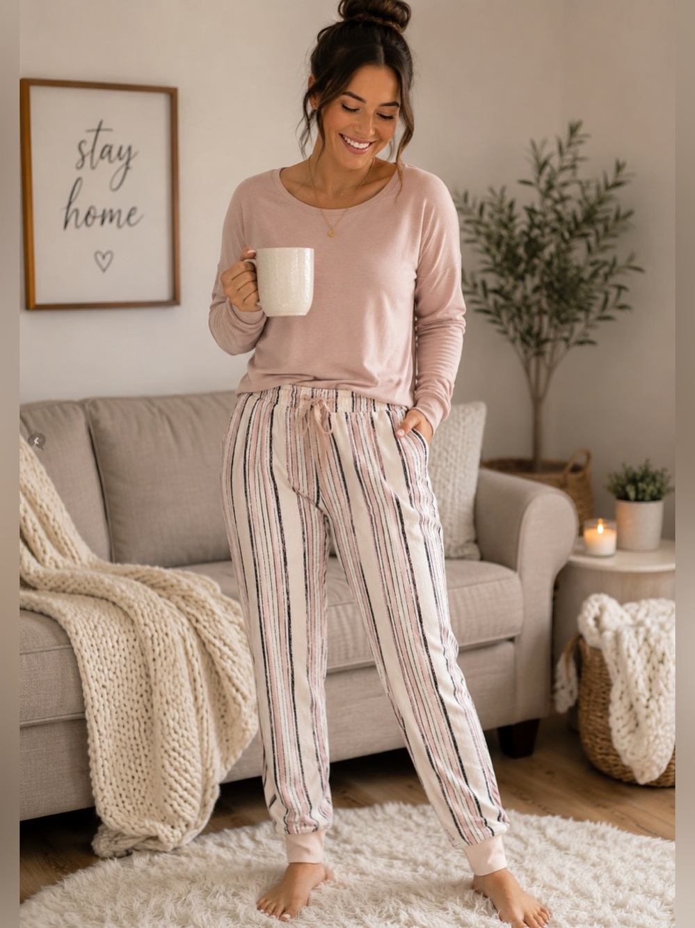 LULAROE Striped Jax Jogger NWT